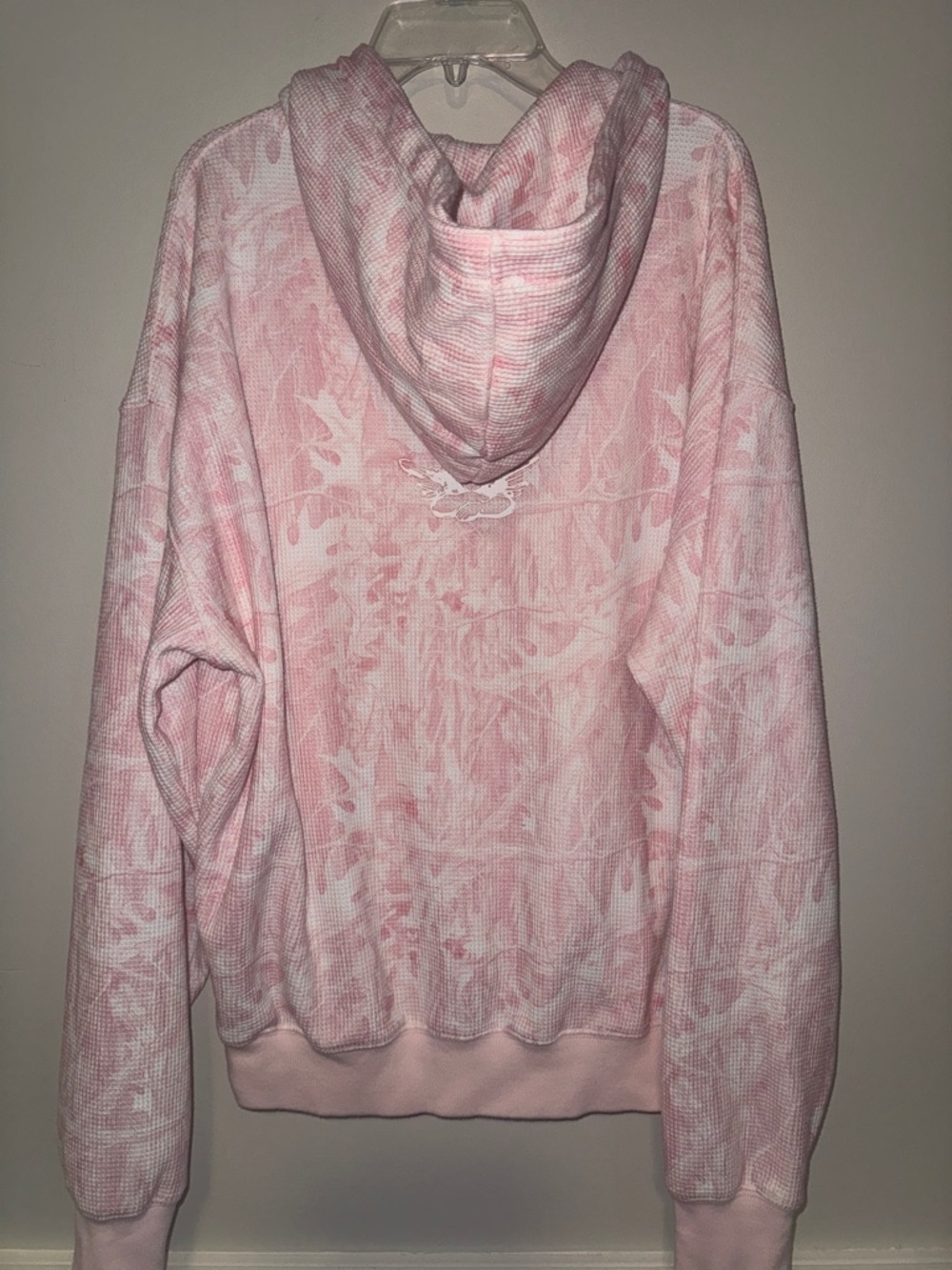 Boys Lie x Nuuly Not My First Rodeo COWBOYS LIE pink Waffle knit Hoodie EUC - Picture 6 of 15